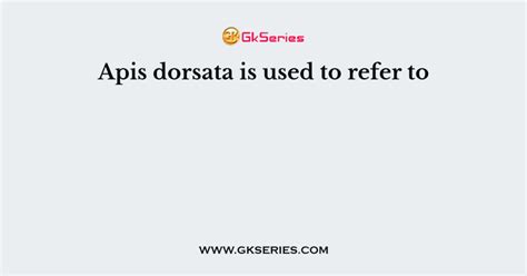 Apis dorsata is used to refer to