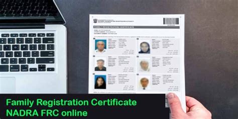 Family Registration Certificate (FRC) NADRA Online - The Upcut