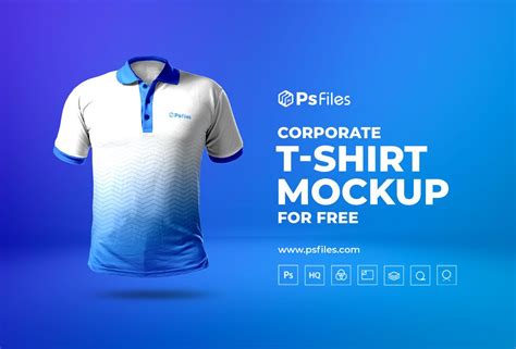 FREE Collared T-Shirt Mockup PSD | Shirt mockup, Free t shirt design ...