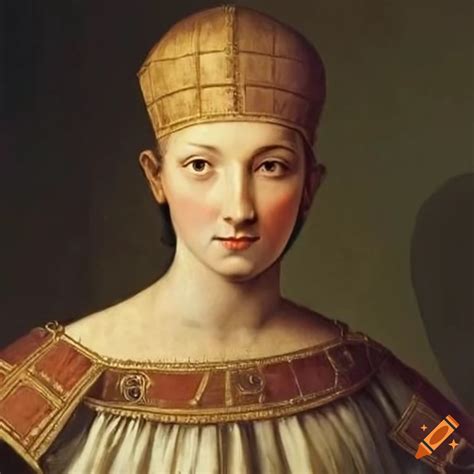 Renaissance art of grayse, the first female pope on Craiyon