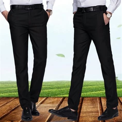 Male working black pants, Men's Fashion, Bottoms, Trousers on Carousell