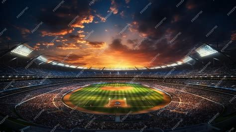 Premium AI Image | The national cricket ground also known as ...