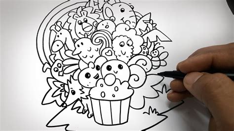 Easy Doodle Art for kids || step by step for beginners - YouTube