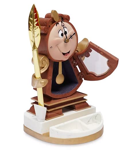 Disney Beauty and the Beast Cogsworth Desk Clock with Pen New with Box – I Love Characters