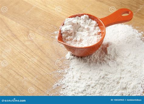 Cup of Flour for Baking stock image. Image of wood, amount - 10654965