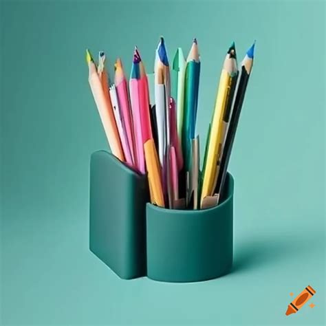 Desk organizer for pens and pencils on Craiyon
