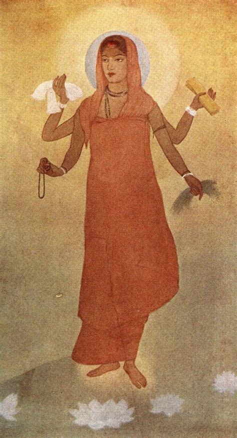 Earliest known painting of Bharat Mata भारत माता (c.1905) by Abanindranath Tagore(Ravidranath ...