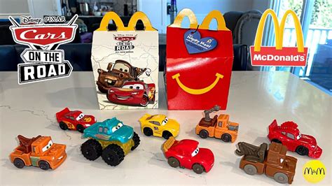 McDonald’s Disney•Pixar CARS on the Road Happy Meal Toys! 8 Toys! Sept ...