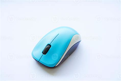 a picture of light blue wireless mouse 12042097 Stock Photo at Vecteezy