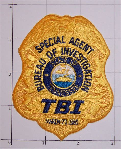 TBI Tennessee Bureau of Investigation Special Agent Law Enforcement ...