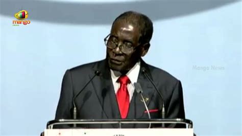 Robert Gabriel Mugabe Full Speech | President of African Union | India ...