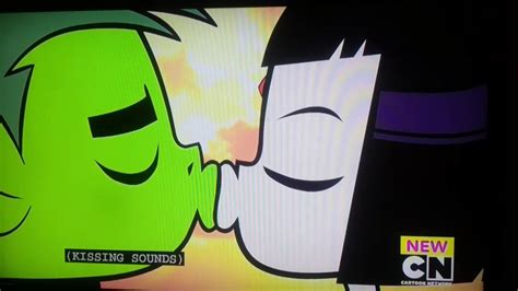 Teen Titans Go Raven & Beast Boy Kiss - YouTube