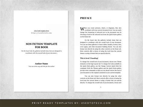 Free Editable Book Templates in Word - Used to Tech