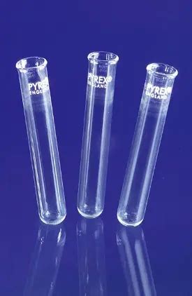 Tube à essais 30 ml en verre Pyrex bord évasé - Matériel de laboratoire