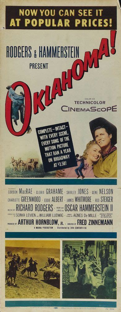 Oklahoma! (1955) USA MGM Western Musical D: Fred Zinnemann. Gordon McRae, Shirley Jones, Gloria ...