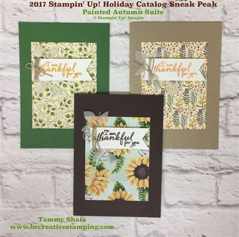 2017 Stampin' Up! Holiday Catalog Sneak Peak...Painted Autumn Suite ...