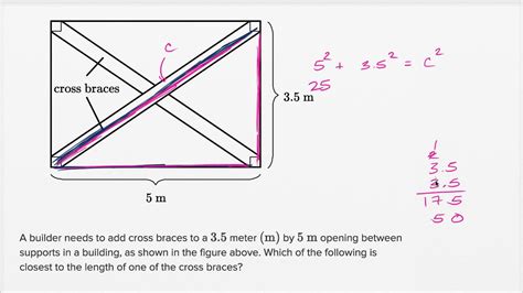 Right triangle word problems — Basic example | Math | SAT | Khan Academy - YouTube