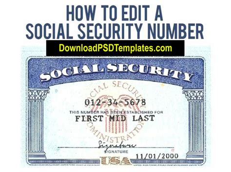 Social-security-card-template-psd-free by mariahale90 on DeviantArt