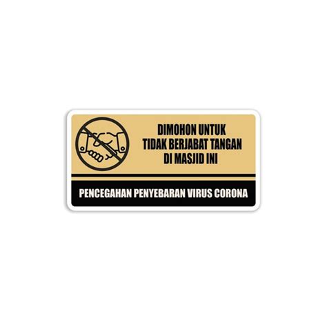 Jual Papan Akrilik Pengumuman Pencegahan Penularan Pandemi Virus Corona Covid-19 Hiasan Dinding ...