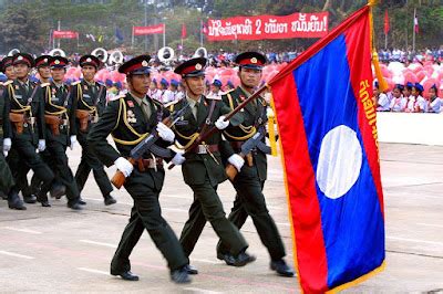 Laos performs a major military parade in Vientiane and displays modern ...