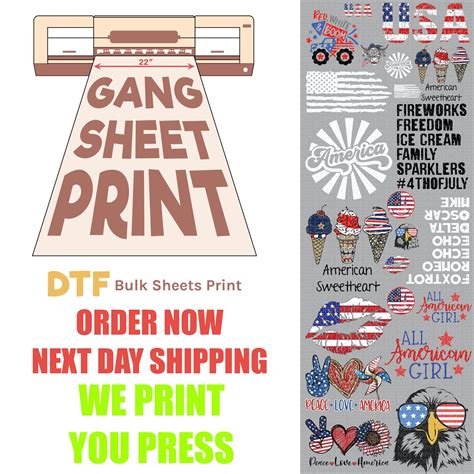 DTF Transfer, Custom DTF Transfer, Heat Press Transfer, Screen Print ...