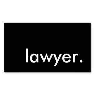 a black and white business card with the word,'lawyer'on it