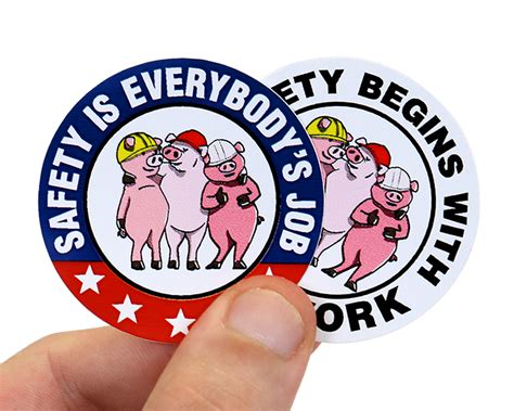 Safety Slogan Stickers – Create Your Own Hard Hat Safety Stickers