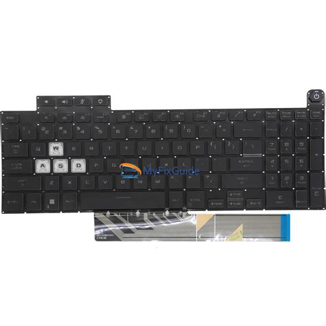 Keyboard for Asus TUF Gaming F15 FX507, TUF Gaming F17 FX707 Replacement