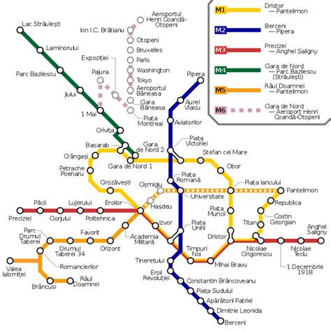 Stiri Directe - Hartă Metrou București. Cum arată aceasta și ce linii ...