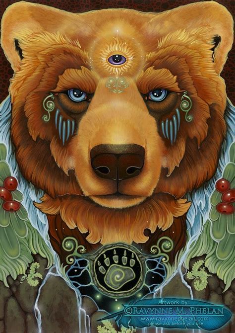 Pin by Gigegawaya on Bears in 2020 | Spirit animal art, Bear spirit animal, Spirited art