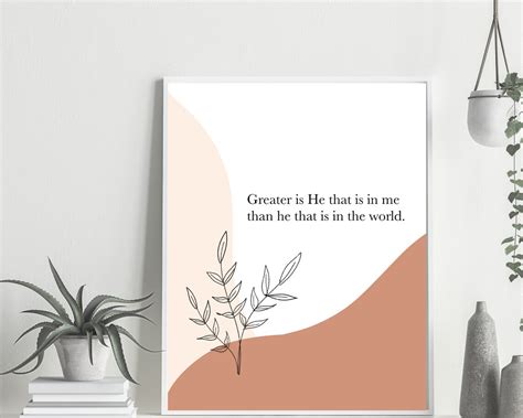 Greater is He Print / Instant Download / Quote Printable - Etsy