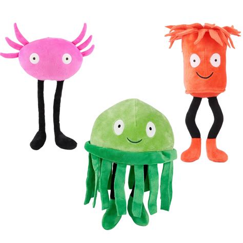 3PCS Kinitopet Plush,Kinito Pet Plush,Sam Sea Anemone and Jade ...