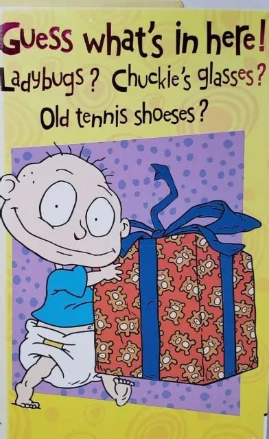 TOMMY PICKLES RUGRATS Happy Birthday Greeting Card Pop Open Front and Envelope $9.00 - PicClick