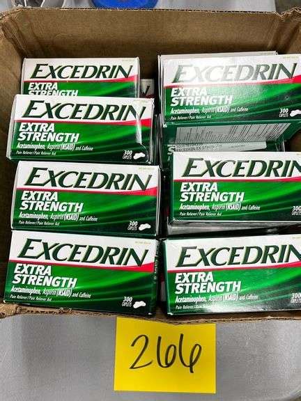 (22) BOTTLES OF EXCEDRIN EXTRA STRENGTH - Earl's Auction Company