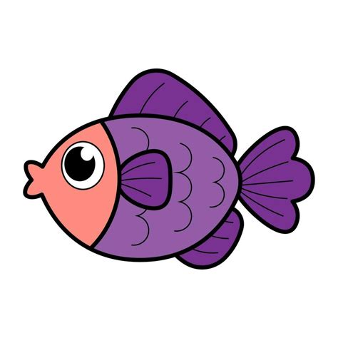 Cute fish vector image 24700981 Vector Art at Vecteezy