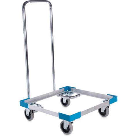 C2222A14 - E-Z Glide™ Open Aluminum Dolly With Handle 20.63" x 20.63" x 36.5" - Carlisle Blue ...