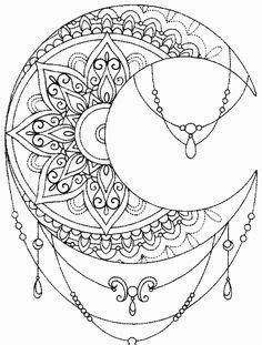 Moon Mandala Coloring Pages at GetDrawings | Free download