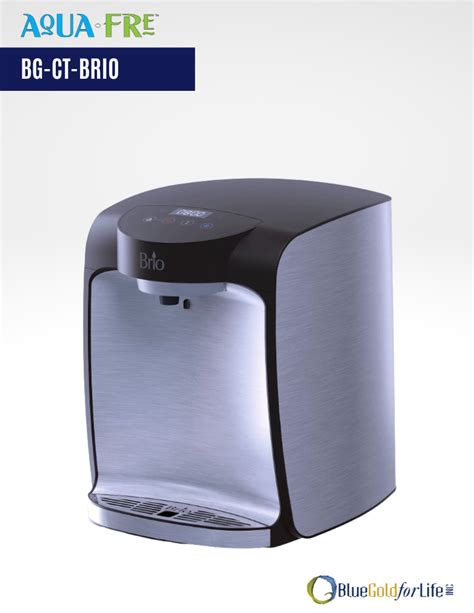 Brio Moderna Countertop Water Cooler, Filter And Dispenser – Blue Gold ...