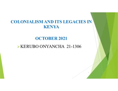 (PDF) COLONIALISM AND ITS LEGACIES IN KENYA | Mauline Kerubo - Academia.edu