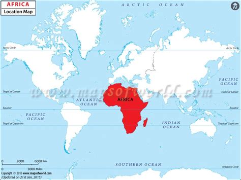 Where Is Africa On The World Map – Map Vector