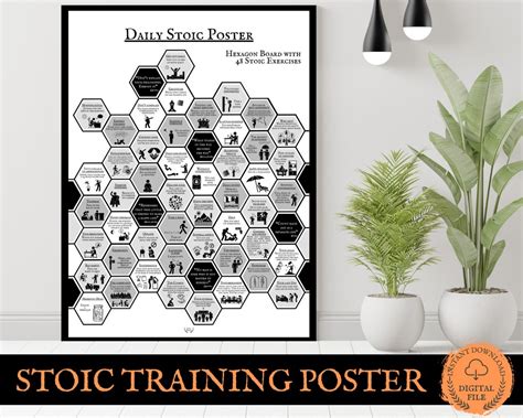 Stoicism Exercises on Stoic Training Board to Train Stoicism - Etsy