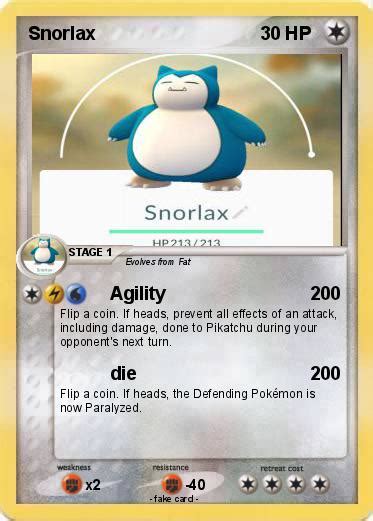 Pokémon Snorlax 702 702 - Agility - My Pokemon Card