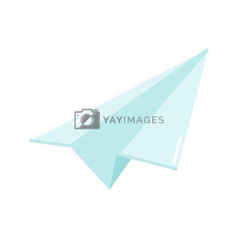 Paper airplane, origami, vector, flat illustration on white background by vetriciya_art Vectors ...