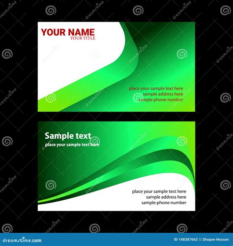 Vector Modern Business Card Template Stock Illustration - Illustration of simple, contact: 148387662