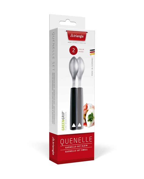 Quenelle spoon set, 2-pcs - triangle