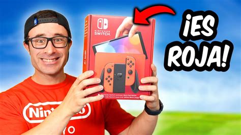 Unboxing NUEVA Nintendo SWITCH OLED de SUPER MARIO BROS 😎 ¡Es toda ROJA ...