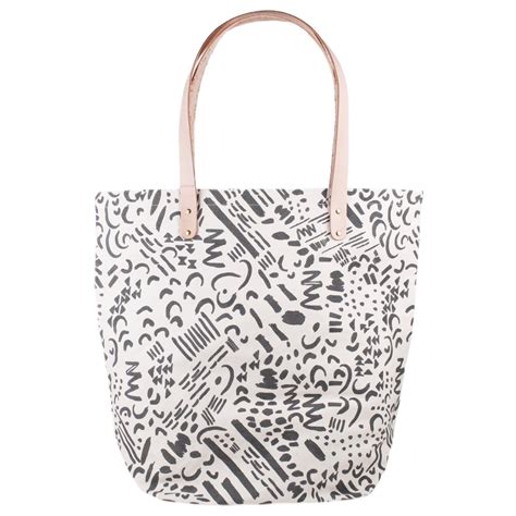 Limited quantity, extra large tote bag measures 21" x 20". Original Dashes and Moons pattern in ...