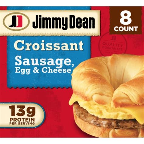 Jimmy Dean® Sausage Egg & Cheese Croissant Frozen Breakfast Sandwiches, 36 OZ - Pick ‘n Save