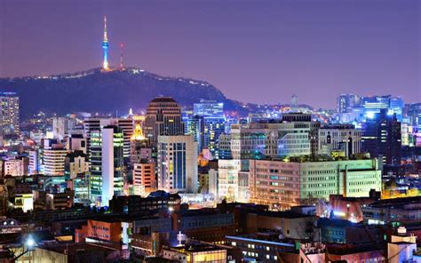 Seoul, South Korea Skyline Stock Images - Image: 31786534