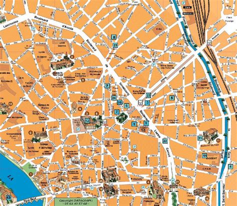 Mapa de Toulouse - Viajar a Francia